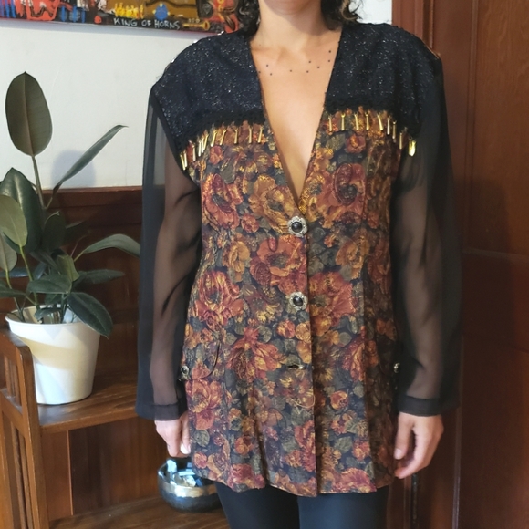 Vintage oversized 90s blazer - Picture 4 of 13